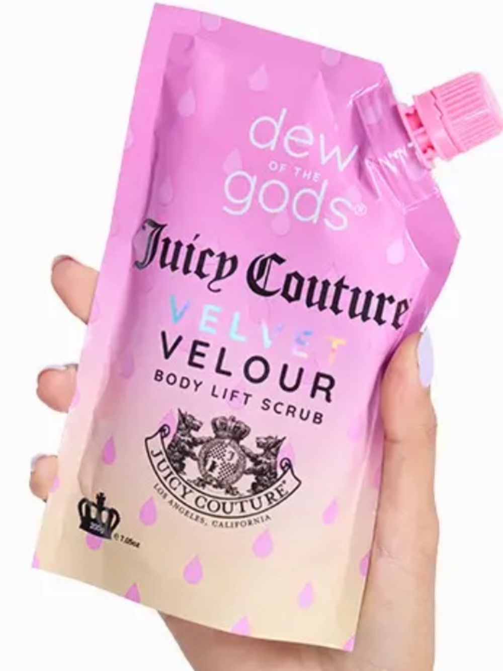 Dew of the Gods Juicy Couture Velvet Velour Body Lift Scrub 7oz BRAND NEW/SEALED